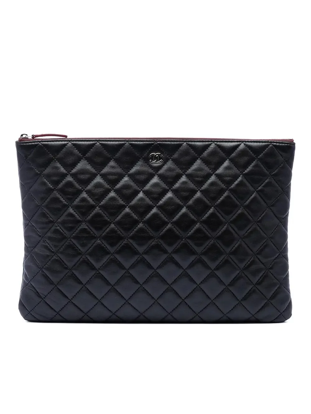 Chanel Large Quilted Lambskin O Case #300390C10B